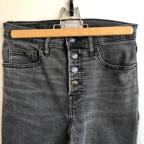 EVERLANE Jeans Size 28 The High Rise Ankle Button Fly Western - Picture 4 of 12
